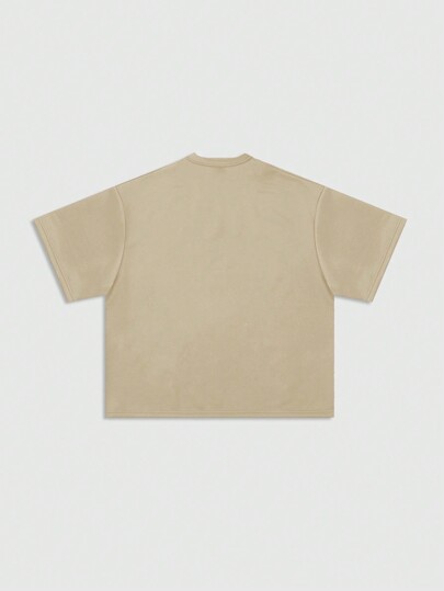 Street Life Camiseta gráfica de estilo callejero retro, estilo corto con hombros caídos y sobredimensionada para hombre