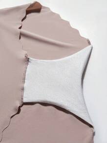 Bas de shapewear de mode minimaliste de couleur unie, décontracté et quotidien pour femmes - Marron - Voir 8