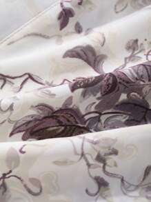 DAZY Kimono ampio a fantasia floreale da donna, copricostume, abbigliamento da resort, adatto per vacanze estive al mare - Multicolore - Visualizzare 7