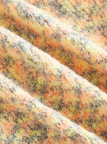 Skyraze Cárdigan de punto holgado y colorido para el otoño