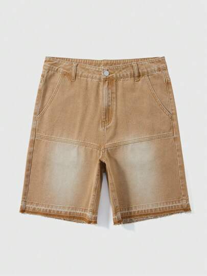 Street Life Men's Washed Casual Denim Shorts, Fashion And Stylish For Daily Wear