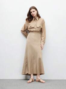 CUCCOO BIZCHIC Women's Apricot Flat Sandals, Casual Summer Holiday Daily Wear Spring Shoes Spring Break Easter - Apricot - View 2