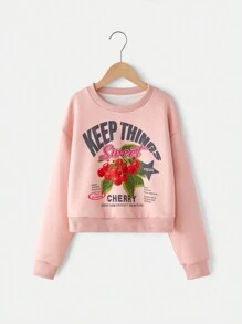 Tween Girl Solid Color Crew Neck Top And Pants 2Pcs Set, Casual And Fashionable For Daily Wear - Black and White - View 7