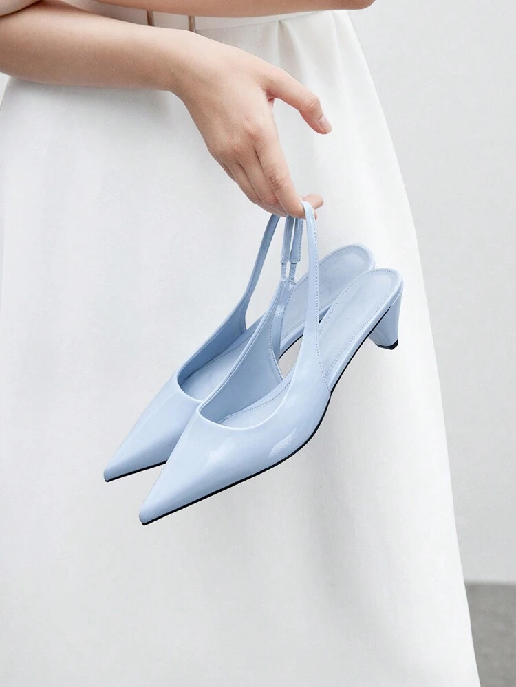 CUCCOO BIZCHIC Women Pointed Toe Thin High Heel Light Blue Pumps, Fashionable And Elegant Aesthetic High-End Casual Dress Spring Styling Spring Shoes Spring Break Easter Spring Shoes