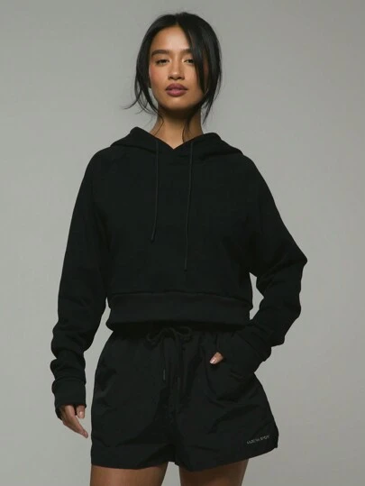 Musera Sport Cropped Hoodie, For Padel, Tennis, Pickleball Gym Fitness