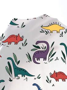 INAWLY 女式夏季休闲卡通恐龙印花圆领短袖 T 恤图案 T 恤女式上衣 - 彩色 - 查看 7