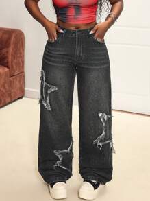 SHEIN Slayr Jeans rectos versátiles para mujer