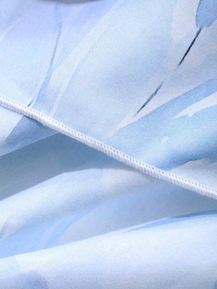 2pcs/Set Women All-Over Floral Print Stand Collar Waist Belt Shirt And Skirt Set,Fall Women Clothes Easter