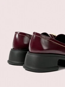 CUCCOO DOLLMOD 女士时尚百搭休闲厚底平底鞋 - 酒紅色 - 查看 8