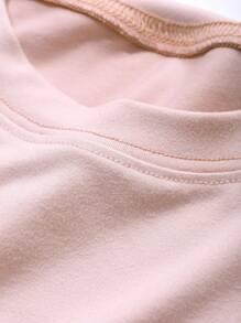 DAZY Young Girl Short Sleeve Solid Color Simple Casual Everyday T-Shirt,Girls Summer Outfits