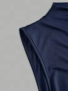 Auralis 3pcs/Set Plus Size Women Slim Fit Sleeveless Basic Camisole Spring To Summer - Navy Blue - View 9