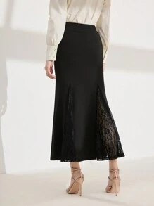 Modelyn 女士纯色简约时尚休闲日常半身裙