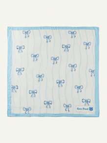 Cozy Pixies 1pc High Quality Soft & Breathable Infant Swaddle Blanket, Butterfly Print, Blue Color, Spring/Summer - Multicolor - View 5