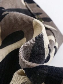 SHEIN Pantalon en jean avec poches à taille élastique, camouflage pour bébé garçon - Multicolore - Voir 4