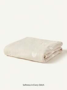 Cozy Pixies 1条经Oeko-Tex认证的婴儿柔软棉质星月图案毯，高品质舒适质地