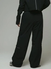 Musera Sport 低腰工装裤，适合板网球、网球、泡菜球等健身运动 - 黑色 - 查看 4