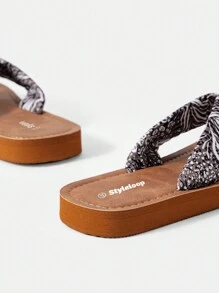 Styleloop Women's Flip Flops For Summer Vacation Shoes Summer Spring Shoes Spring Break Easter For Casual Beach Style - Multicolor - View 5