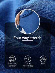 SHEIN EZwear Solid Color Knit Elastic Casual Stretchy Knit Flare Pants Apple Bottom Jeans