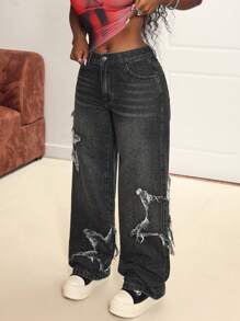 SHEIN Slayr Jeans rectos versátiles para mujer