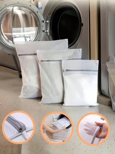 1 件/1 套网状洗衣袋，加厚洗衣机防变形网状保护袋，适用于胸罩、精致衣物、毛衣、袜子、内衣、洗衣篮等。圣诞节节日礼物