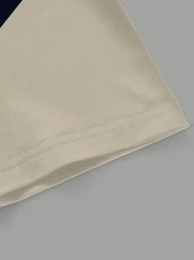 Manfinity Dauomo 男士休闲圆领短袖五角星印花 T 恤 - 彩色 - 查看 3