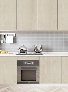 1 卷 40 厘米宽 PVC 防水木纹可移除翻新贴纸，适用于炉灶、橱柜、墙壁等。 - 米色 - 查看 5