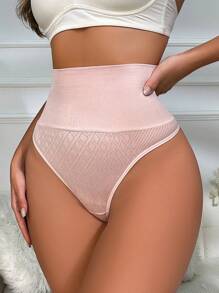 Plain High Waist Shaping Underwear Light Luxury Sexy