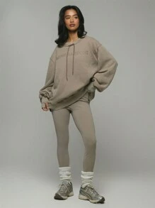 Musera Sport Slogan Drawstring Oversized Crew Neck Sweatshirt Padel, Tennis, Pickleball