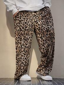 DAZY 豹纹多色时尚男士裤子，适合所有季节夏季和秋季 - 彩色 - 查看 7