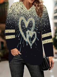 Women Long Sleeve T-Shirt, Casual & Fashion For Everyday Fall Cloth For Women - Multicolor - View 1