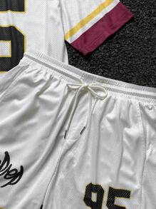 Manfinity VCAY Men Digital Printing V-Neck Short Sleeve T-Shirt Set - Multicolor - View 5