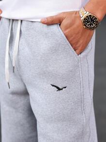 Manfinity CasualCool Men's Minimalist Casual Sweatpants, Suitable For Daily Wear