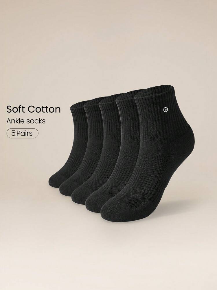 Calcetines negros cómodos y abrigados para mujer, para uso diario
