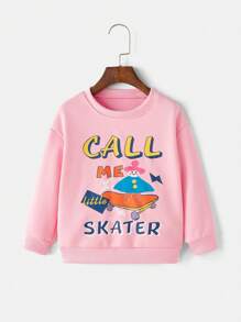 Bộ 2 món/Bộ áo dài tay cổ tròn và chân váy cho bé gái - Nhiều màu - Xem 9