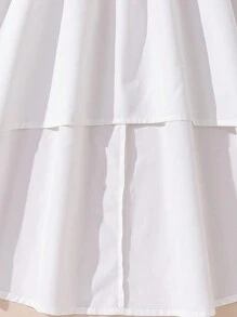 Charming White Puff Sleeve Dress For Summer,Holiday Summer Travel - White - View 7
