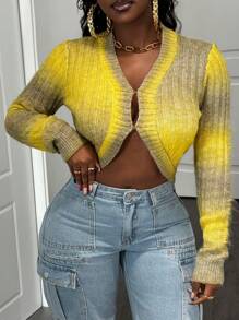 Zolique Women Ombre Long Sleeve Cardigan (Color Random) Fall Cloth For Women - Multicolor - View 6