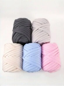 1pc 500g Chunky Yarn For Hand Knitting Blanket,Vegan Super Soft Giant Yarn For Arm Knitting,DIY Yarn Blanket For Pet Bed,Bulky Yarn Tube For Pillow,Bulky Yarn,Bags,DIY Craft (Multiple Colors Optional) - Multicolor - View 6