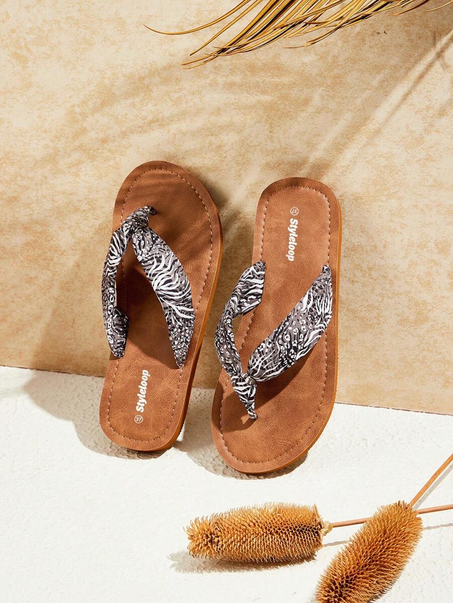 Styleloop Women's Flip Flops For Summer Vacation Shoes Summer Spring Shoes Spring Break Easter For Casual Beach Style - Multicolor - View 1