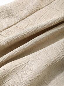 DAZY Solid Color Criss-Cross Backless Skirt For Women