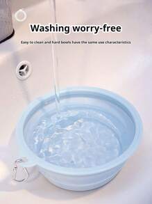 PETSIN 马卡龙色宠物碗，户外用便携式折叠碗，猫狗旅行碗，硅胶悬挂式宠物喂食饮水碗 - 彩色 - 查看 8