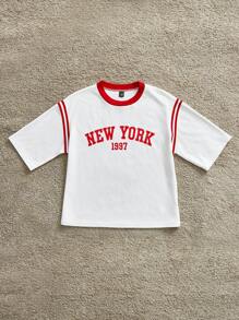 Manfinity VCAY 2 件套男士针织休闲舒适松紧腰直筒短袖 T 恤和裤子套装 - 卡其色 - 查看 7