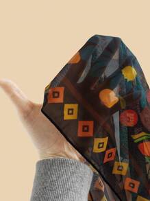 Travachic Women's Resort Tiger Print Knotted Side Beach Sarong Skirt For Summer Beach Vacation,Spring&Summer,Beach For Woman, Festival,BOHO,Country Concert - Black - View 5