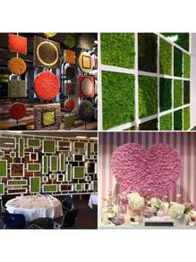 SHEIN 1 pièce 100g Mousse artificielle convenant à la décoration de la maison, aux arrangements de paysages miniatures, aux miniatures de pelouse, aux plantes en pot et à la décoration paysagère pour la Saint-Valentin, les mariages de la Saint-Valentin et les anniversaires