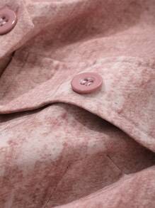 DAZY 女士短款背心和阔腿裤套装商务装 - 粉色 - 查看 7