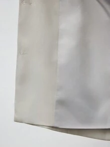 BizChic Blazer de color albaricoque de manga larga, atuendo de negocios, apropiado para fiestas de Año Nuevo, citas de San Valentín, y conjuntos de primavera y verano para mujeres