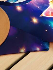 INAWLY Women's Round Neck Cat Print Casual Short Sleeve T-Shirt, Summer Graphic Tees Women Tops - Multicolor - View 4