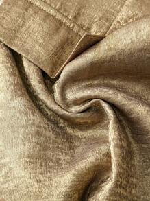 Franclia 百搭休闲办公室无领无袖修身时尚金属金色女士薄款轻便西装外套，春夏 - 金色 - 查看 4