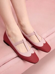 CUCCOO DOLLMOD Black Round Toe Rhinestone Net Tulle Bow Mary Jane Flat Shoes For Women Spring Shoes Spring Break Easter - Multicolor - View 4