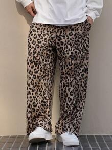 DAZY 豹纹多色时尚男士裤子，适合所有季节夏季和秋季 - 彩色 - 查看 3