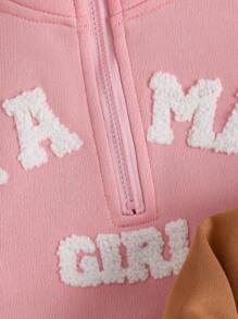 2 piezas Jerseys casuales y lindos para niñas bebés, rosa y marrón, para primavera y otoño